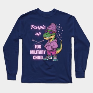 purple up for military kids Long Sleeve T-Shirt